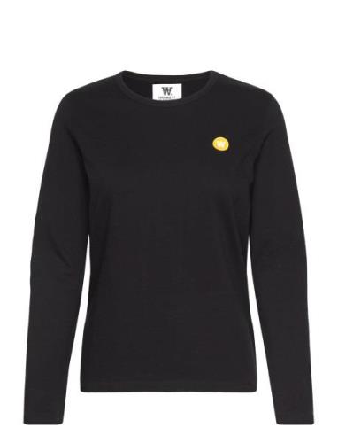 Moa Long Sleeve Gots Tops T-shirts & Tops Long-sleeved Black Double A ...