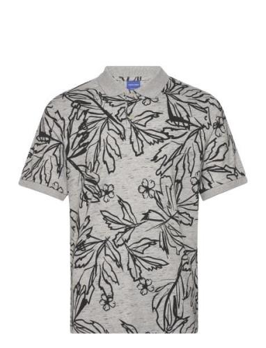 Jorlafayette Aop Ss Polo Tops Polos Short-sleeved Grey Jack & J S