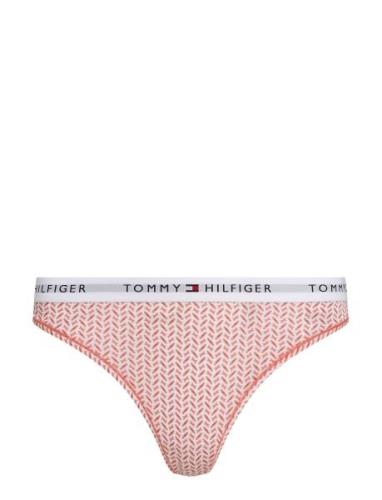 Thong Print Stringit Alusvaatteet White Tommy Hilfiger