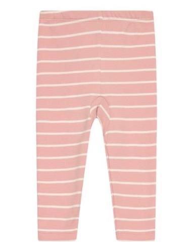 Leggings - Y/D Stripe Bottoms Leggings Pink Fixoni