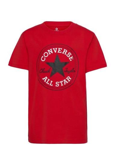 Converse Chuck Patch Tee Sport T-shirts Short-sleeved Red Converse