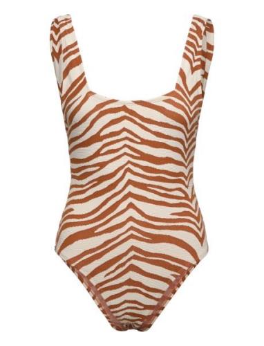 Zecora Ella Swimsuit Uimapuku Uima-asut Brown Becksöndergaard