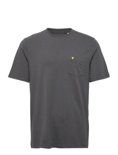 Relaxed Pocket T-Shirt Tops T-shirts Short-sleeved Grey Lyle & Scott