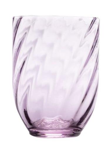 Swirl Tumbler Home Tableware Glass Drinking Glass Purple Anna Von Lipa