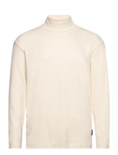 Longsleeve Turtleneck Tops T-shirts Long-sleeved Cream Tom Tailor