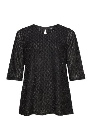 Mrose, 3/4, Blouse Tops Blouses Short-sleeved Black Zizzi