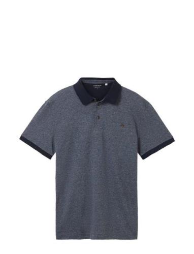 Grindle Polo Tops Polos Short-sleeved Navy Tom Tailor