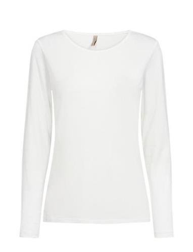 Sc-Marica Tops T-shirts & Tops Long-sleeved White Soyaconcept