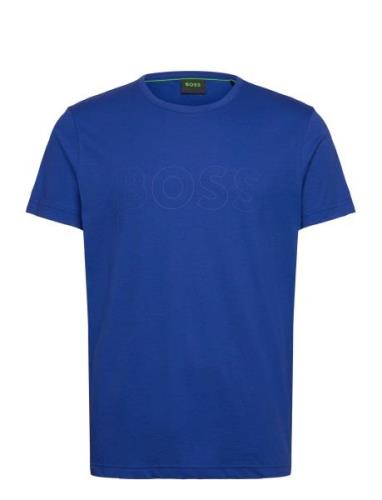 Teebo_N Sport T-shirts Short-sleeved Blue BOSS