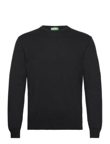 Sweater L/S Tops Knitwear Round Necks Black United Colors Of Benetton