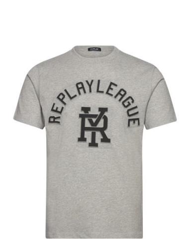 T-Shirt Regular Tops T-shirts Short-sleeved Grey Replay