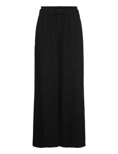 Lerke New Pants Bottoms Trousers Wide Leg Black A-View