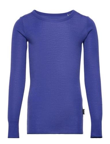 Rihanna Wool Tops T-shirts Long-sleeved T-shirts Blue Molo