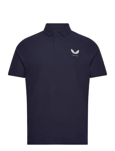 Club Essential Ss Polo Tops Polos Short-sleeved Navy Castore