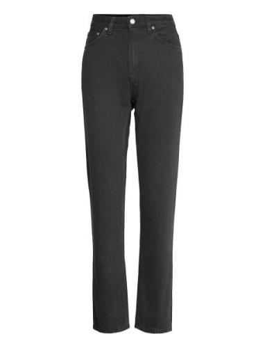 Breezy Britt Bottoms Jeans Straight-regular Black Nudie Jeans