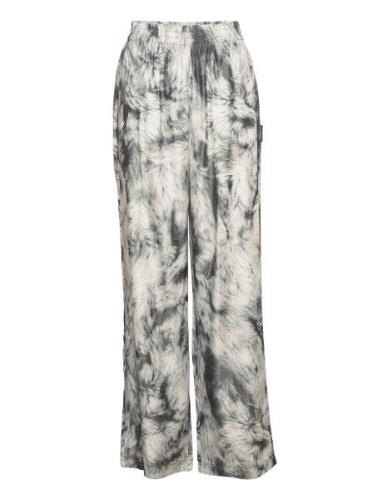 Drape Pants Bottoms Trousers Wide Leg Multi/patterned HAN Kjøbenhavn