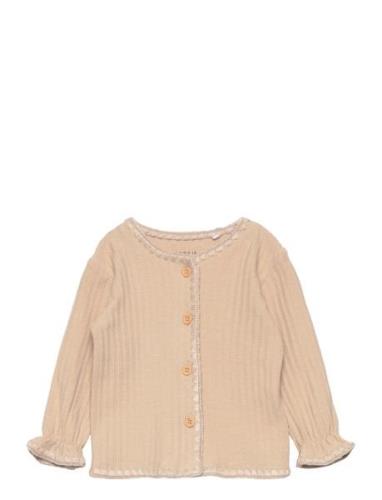 Nbfofinne Cardigan Tops Knitwear Cardigans Beige Name It