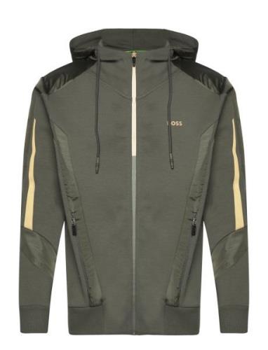 Saggon Sport Sweat-shirts & Hoodies Hoodies Khaki Green BOSS