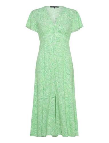 Bernice Vnk Tea Dress Polvipituinen Mekko Green French Connection