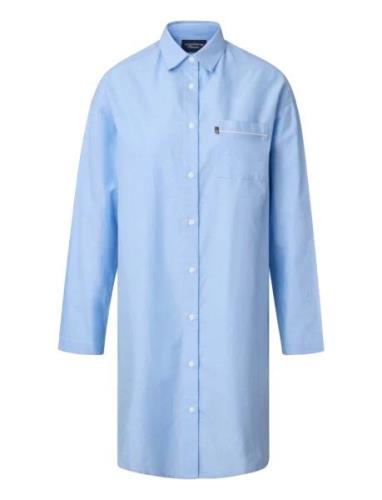 Icons Luna Organic Cotton Light Oxford Nightshirt Yöpaita Blue Lexingt...