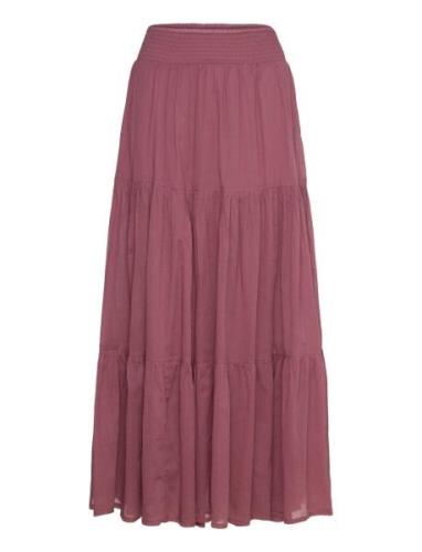 Diamondll Maxi Skirt Pitkä Hame Red Lollys Laundry