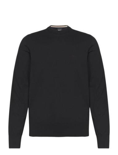 Pacas-L Tops Knitwear Round Necks Black BOSS