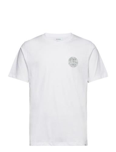 Globe T-Shirt Tops T-shirts Short-sleeved White Les Deux