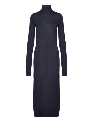 Knit Turtleneck Dress Polvipituinen Mekko Navy Filippa K