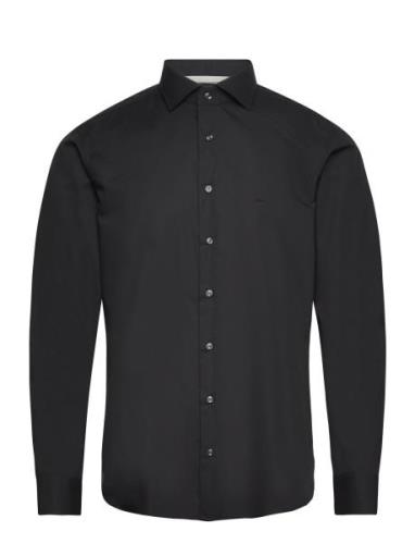 Poplin Stretch Modern Shirt Tops Shirts Business Black Michael Kors