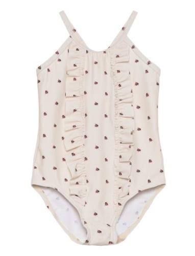 Nmfhelga Swimsuit Lil Uimapuku Uima-asut Cream Lil'Atelier