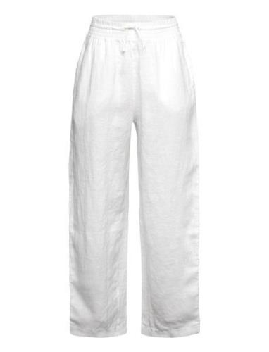 Relaxed Linen Pants Bottoms Trousers White GANT