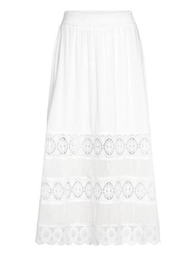 Nugaia Skirt Pitkä Hame White Nümph