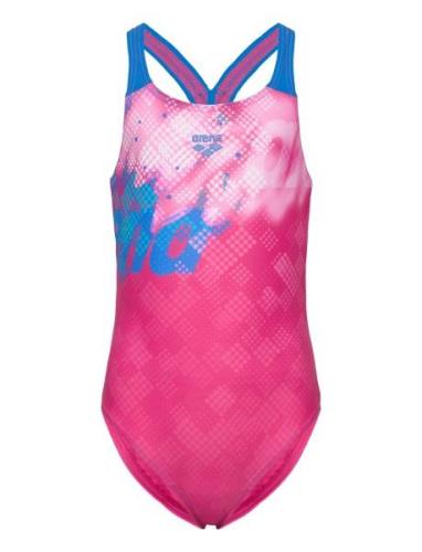 G Splash Point Swimsuit V Back Uimapuku Uima-asut Pink Arena