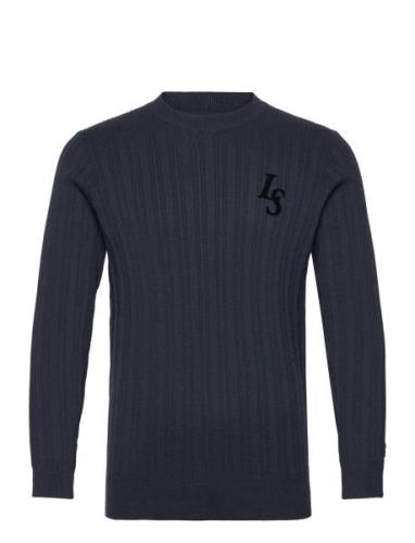 Club Emblem Crew Neck Jumper Tops Knitwear Round Necks Navy Lyle & Sco...