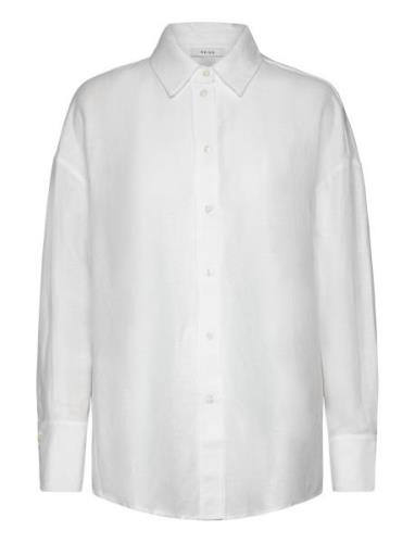 Sian Tops Shirts Long-sleeved White Reiss