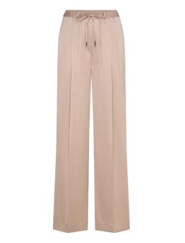 Cole Bottoms Trousers Wide Leg Gold Reiss