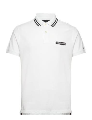 Monotype Badge Reg Polo Tops Polos Short-sleeved White Tommy Hilfiger