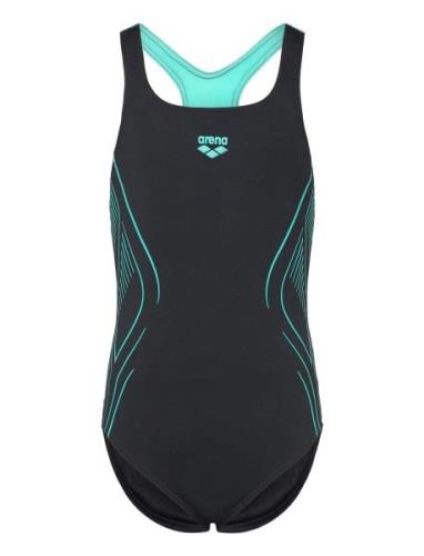 G Reflecting Swimsuit Swim Pro Back Black-Water Uimapuku Uima-asut Bla...