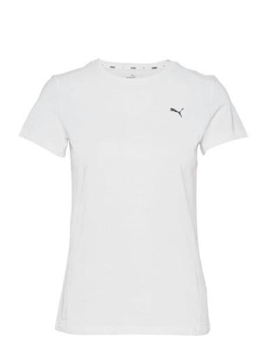 Ess Small Logo Tee Sport T-shirts & Tops Short-sleeved White PUMA