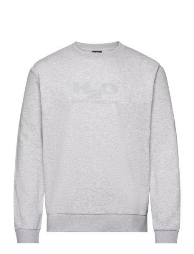 Logo Sweat O'neck Tops Sweat-shirts & Hoodies Sweat-shirts Grey H2O