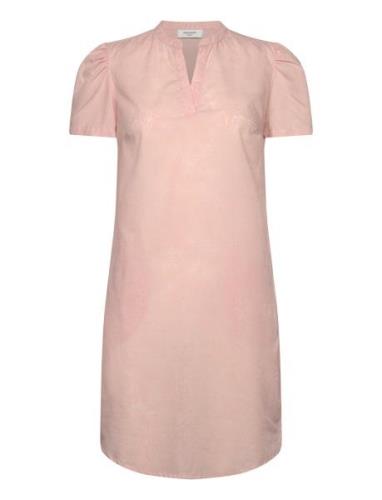 Voile Shirt Dress Lyhyt Mekko Pink Rosemunde