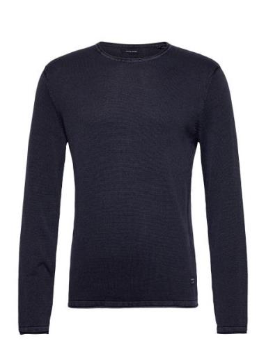 Jjeleo Knit Crew Neck Noos Tops Knitwear Round Necks Navy Jack & J S