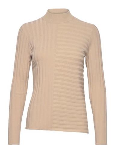 Viscose Pullover Tops Knitwear Jumpers Beige Rosemunde