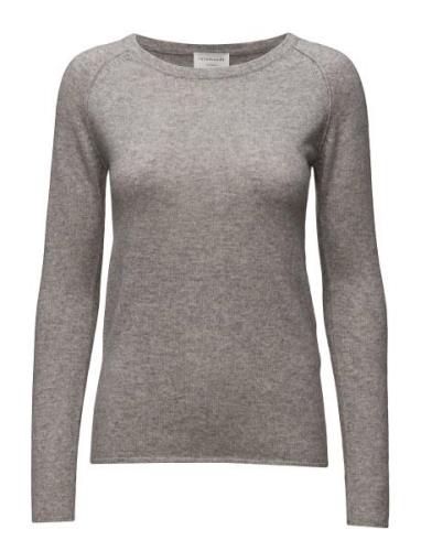 Rwlaica Ls O-Neck Raglan Pullover Tops Knitwear Jumpers Grey Rosemunde