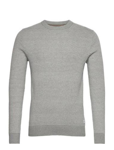 Jjeatlas Knit Crew Neck Noos Tops Knitwear Round Necks Grey Jack & J S