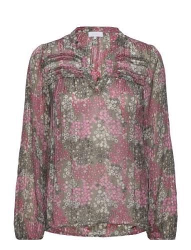 Lr-Adora Tops Blouses Long-sleeved Multi/patterned Levete Room