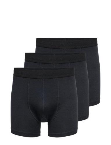 Onsfitz Bamboo Boxer Logo 3-Pack Noos Bokserit Black ONLY & SONS