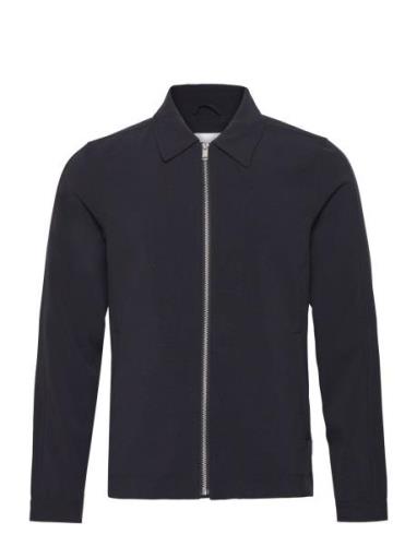 Zip Through Overshirt Tops Overshirts Navy Lindbergh