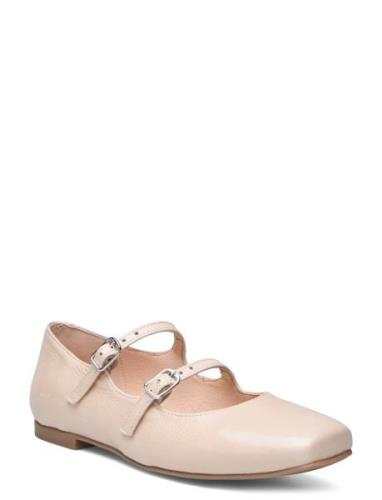 Biaemily Karré Mary Jane Nappalak Ballerinat Beige Bianco