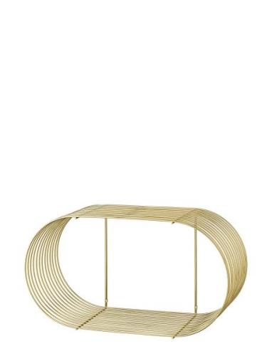 Curva Shelf Home Furniture Shelves Gold AYTM